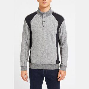 Calvin Klein Gray Henley Sweater